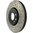 thumbnail image 2 of StopTech Slotted & Drilled Sport Brake Rotor Fits select: 1999-2005 VOLKSWAGEN JETTA, 2002-2010 VOLKSWAGEN NEW BEETLE, 2 of 4