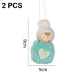 thumbnail image 2 of Adornos navideños con forma de ángel para colgar en el árbol, manualidades navideñas, decoraciones de elfos, 2 of 5
