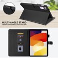 thumbnail image 4 of For Xiaomi Redmi Pad SE 11 inch Released 2023 Case, Rhombus Pattern Multiple Viewing Angles Stand Slim Folio Cover (Black), 4 of 6