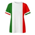 thumbnail image 4 of WEIYLL Womens Tshirt European Cup Italy Printed Patchwork Watermelon Red Tees Sizes M, 4 of 4