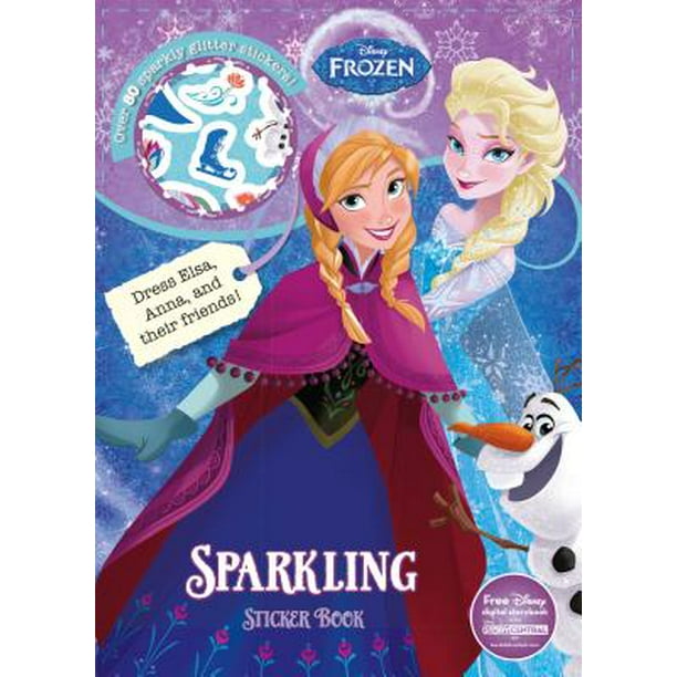Disney Frozen Sparkling Sticker Book Dress Elsa, Anna, and Their