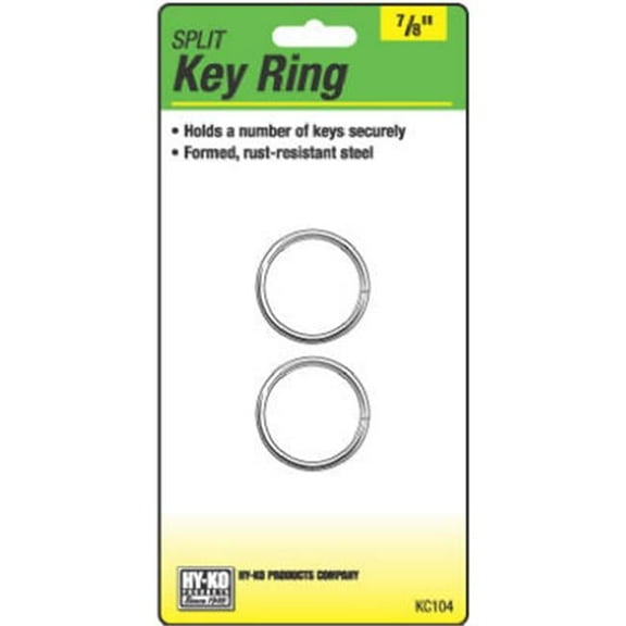 Products KC104 2 Pack, 0. 87 inch Split Key Ring - Pack Of 5