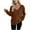 Brown, variant on Women's Loose V-Neck Batwing-Sleeve Knit Top - Soft Slouchy Everyday & Loungewear