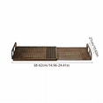 thumbnail image 3 of Expandable Cabinet Shelf Organizer, Stackable Metal Rack for Kitchen Bathroom Pantry, Adjustable Length 14.96-24.41 Inches, Black, 3 of 8