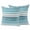 Teal, variant on 2 Pack Outdoor Waterproof Throw Pillow Covers,Nordic Blue White Geometric Stripes Decorative Square Patio Pillowcases for Chair Couch Sofa 16x16in