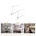 thumbnail image 4 of RUNROTOO 4Pcs Transparent Acrylic Shelf Dividers Nail Free Cabinet Partition for Home Use, 4 of 7