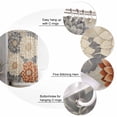 thumbnail image 5 of 72x78 Inch Shower Curtain Vintage Spring Floral Bathroom Decor Waterproof Fabric Bathtub Bath Curtains Decorative Orange Grey Watercolor Flower Extra Long Shower Curtain Set with Hooks, 5 of 6