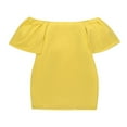 thumbnail image 4 of Femmes Bodycon Mini-Robe sur l'Épaule Manches Courtes Robe de Club Froncée, 4 of 5