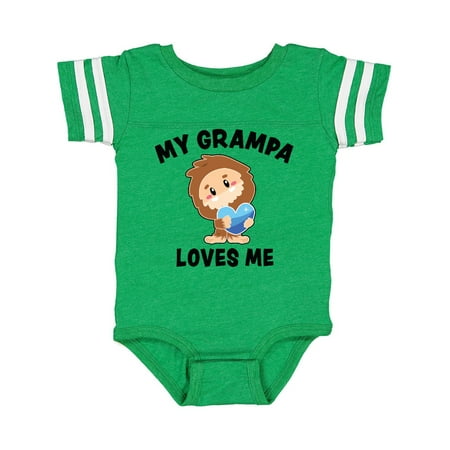 

Inktastic Cute Bigfoot My Grampa Loves Me Gift Baby Boy Bodysuit