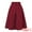 Burgundy, variant on DARING DIVA Women's Casual Office A-Line Button Decor Midi Skirts S Grey Blue