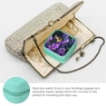 thumbnail image 3 of Shiartex Butterfly Flower Purple Flexible Storage Jewelry Box for Necklace, Ring, Earring Organization Green, 3 of 5