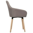 thumbnail image 2 of vidaXL Dining Chairs 2 pcs Taupe Fabric, 2 of 4