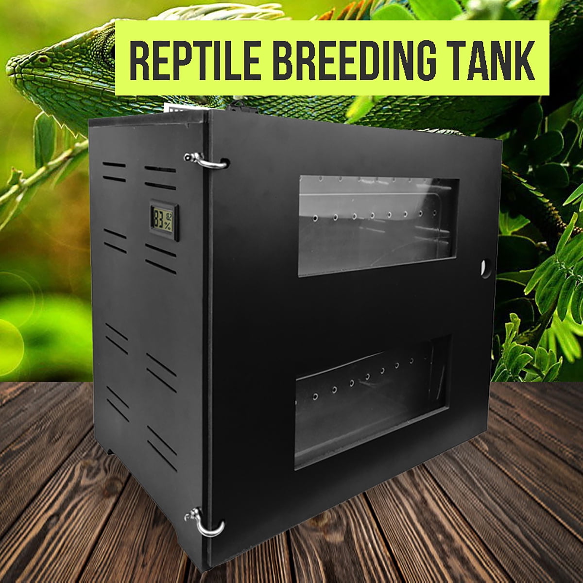 220V 2 Tiers Breeding Cabinet Fit Reptile in Winter Reptile Terrarium