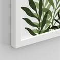 thumbnail image 5 of PixonSign Framed Wall Art Duotone Green Black Leaves, Set of 4 Leaf Collage Wall Decor Arts, Nature Botanical Wall Décor, Adhesive Canvas Poster, Modern Home Artwork - 11"x14" White, 5 of 5