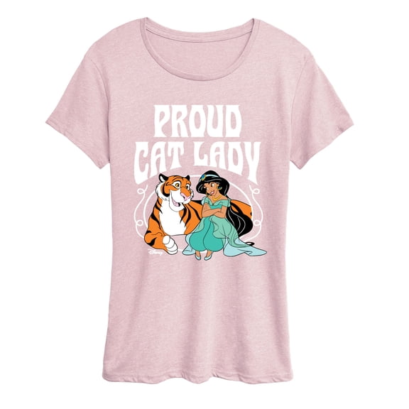 Disney - Proud Cat Lady Jasmine - Women's Short Sleeve Graphic T-Shirt