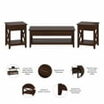thumbnail image 6 of Bush Furniture Key West Lift Top Coffee Table Desk with End Tables by  Bing Cherry Cherry Finish, 6 of 7