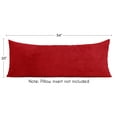 thumbnail image 6 of Sweet Jojo Designs Corduroy Burgundy Red Body Pillow Cover Case 54x20 (Pillow Not Included), 6 of 6