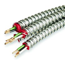 Mc Lite Aluminum Armored Cable With Ground, 600 Volts, 14/2 Gauge, 250 Ft.