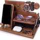 thumbnail image 2 of Base de Extensión de Teléfono de Madera Multifuncional, Mesa de Noche, Soporte de Almacenamiento de Escritorio, Asiento para Teléfono Móvil, Regalo para Padre, 2 of 5