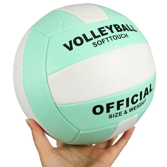 WRITWAA 2pcs Volleyball Practice Light Green PU Stability for Players Indoor Games