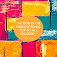 thumbnail image 2 of ArtsyQuotes 15x15 Gold Ornate Wood Framed with Double Matting Museum Art Print Titled - Pablo Picasso Quote: Foundational Key, 2 of 4