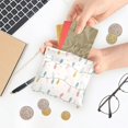thumbnail image 5 of PU Leather Coin Purse Wallet Compact Water-Resistant Card Cases Money Organizers Minimalist Christmas Lights Pattern, 5 of 7