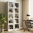 thumbnail image 7 of Bevfint 70" Tall Bookcase, White Narrow Floor Standing Bookshelf, 5 Tier Shelves Open Storage Organizer, Book Case for Living Room Hallway Kitchen Home Office Bathroom, White - 5 Tier, 7 of 7