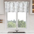 thumbnail image 6 of Semi Sheer Kitchen Curtain Valances, Brambleberry Pattern Light Filtering Drapes for Living Room, 1 Panel Decorative Solid Window Treatment for Nursery, 52 x 18 Inches, 6 of 6