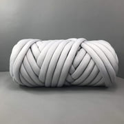 Chunky Braid Cotton Yarn for Arm Knitting DIY Handmade Blankets, Soft Washable Bulky Yarn for Sofa Mat, Bed Blanket Throw