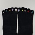 thumbnail image 6 of Five Finger Socks with for Rhinestone Decor Toe Socks Patchwork Socks Women Men Cotton Breathable Soft Sock Girls Street, 6 of 8