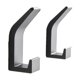 thumbnail image 5 of 5 ganchos autoadhesivos, gancho doble para toallas de baño, montaje en pared autoadhesivo para cocina, baño, oficina, armario, aluminio, negro, 5 of 5