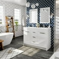 thumbnail image 3 of Eviva Lugano 48" White Modern Double Sink Bathroom Vanity w/ White Integrated Top, 3 of 7