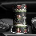 thumbnail image 3 of 20oz Black Christmas Santa Pattern Skinny Tumblers Stainless Steel Tumbler with Lid and Straw,Vacuum Insulated Double Wall Travel Tumbler Cups with Cleaning Brush for Coffee,Tea, 3 of 6