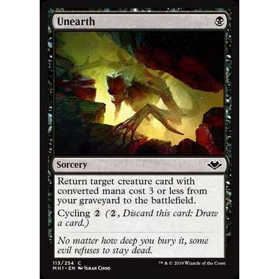 MtG Modern Horizons Common Unearth (Foil) #113
