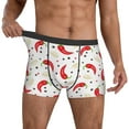 thumbnail image 3 of Men's Boxer Briefs, Chili Pepper garlic Soft Comfy Mens Underwear Boxer Briefs Breathable With Widen Waist, 3 of 7