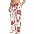 thumbnail image 2 of Disketp Fire Truck Men'S Pajama Pants - Ultra Soft Fleece Sleep And Lounge Pants (Size: S-Xxl), 2 of 9