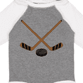 thumbnail image 4 of Inktastic Sports Hockey Sticks Boys or Girls Long Sleeve Baby Bodysuit, 4 of 5