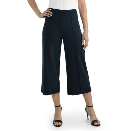 Fruit of the Loom Women's Wide Leg Ponte Cropped