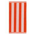 thumbnail image 2 of Superior Cotton Striped Oversized Beach Towel, 34" x 64", Coral, 2 of 12