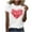 #04 White, variant on Valentine's Day Shirts for Women Casual Girl Friend Gift T Shirt Cute Love Heart Graphic Printed Tees Short Sleeve Round Neck Tshirt Top