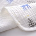 thumbnail image 5 of Clearance under $5-Shldybc Baby Towel Pure Cotton Gauze Baby Face Towel Six-layer Soft Child Absorbent Small Towel, Summer Savings Clearance, 5 of 5