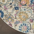 thumbnail image 4 of Nourison Passion Ivory/Multicolor 4' x Round Area Rug, Boho, Moroccan, Bed Room, Living Room, Dining Room, Kitchen, , Easy Cleaning, Non Shedding (4' Round), 4 of 8
