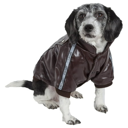 UPC: 0858342001151 | Pet Life ® Wuff-Rider Fashion Suede Stitched Dog Jacket