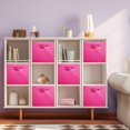 thumbnail image 2 of YOYTOO 6 Pack Foldable Cube Storage Bins, 11" Collapsible Fabric Cube Organizer Baskets Bins,Hotpink, 2 of 7