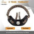 thumbnail image 2 of SUNYA Archery Bow Wrist Sling, 550 Paracord Strap Comfortable on Hand.Fit Bow Stabilizer. Full Grain Leather Yoke with Brass Accessories. Mutiple Camo Loop Colors, 2 of 9