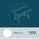 thumbnail image 2 of Escritorio 110 cm Hannover Blanco Mobi Muebles Moderno, 2 of 3