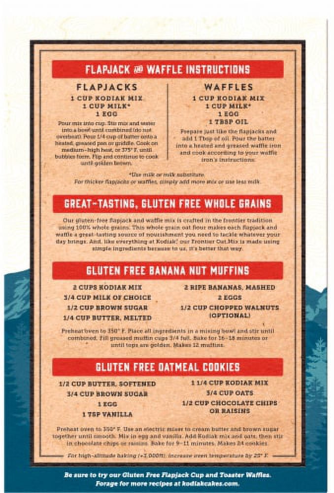 2X-Kodiak Cakes Gluten Free Flapjack Mix - 16 oz