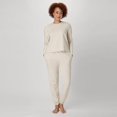 thumbnail image 6 of Hanes Originals French Terry Pullover, Cropped Crewneck Sweatshirt for Women, Comfywear Loungewear, Oatmeal Marle, XS, 6 of 6
