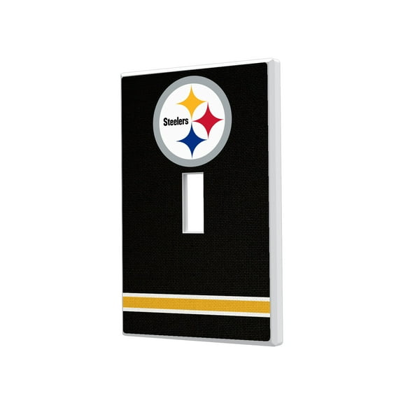 Pittsburgh Steelers Stripe Single Toggle Light Switch Plate