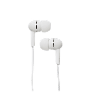 Magnavox MHP4850-WH Ear Buds in White | Available in Black, Blue, Pink, Purple, & White | Ear Buds Wired | Extra Value Comfort Stereo Earbuds Wired | Durable Rubberized Cable |